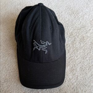Arc'teryx Black Baseball Cap with Embroidered Logo